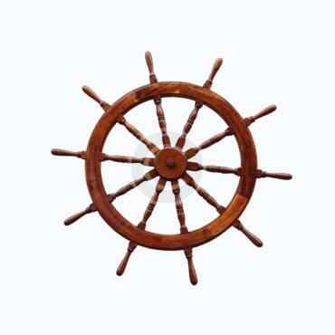 Classic yacht wheel