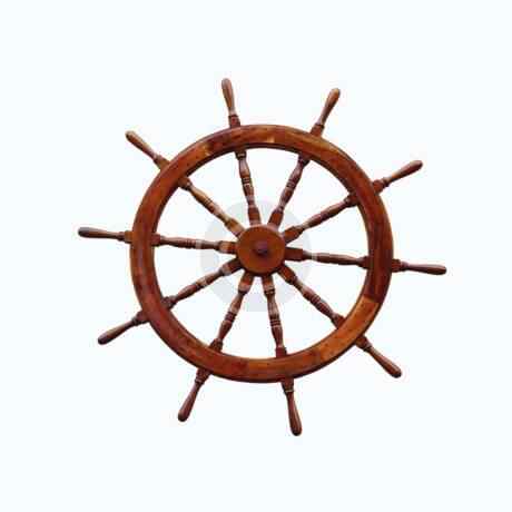 Classic yacht wheel